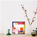 Picture of Vibrant Mosaic I _GroupedProduct_Square_Canvas_Framed_