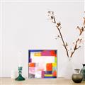 Picture of Vibrant Mosaic I _GroupedProduct_Square_Canvas_Framed_