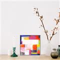 Picture of Vibrant Mosaic I _GroupedProduct_Square_Canvas_Framed_