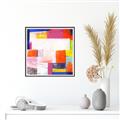 Picture of Vibrant Mosaic I _GroupedProduct_Square_Canvas_Framed_