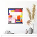 Picture of Vibrant Mosaic I _GroupedProduct_Square_Canvas_Framed_