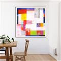 Picture of Vibrant Mosaic II _GroupedProduct_Square_Canvas_Framed_