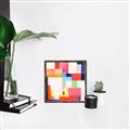 Picture of Vibrant Mosaic III _GroupedProduct_Square_Canvas_Framed_