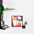 Picture of Vibrant Mosaic III _GroupedProduct_Square_Canvas_Framed_