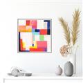Picture of Vibrant Mosaic III _GroupedProduct_Square_Canvas_Framed_