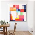 Picture of Vibrant Mosaic III _GroupedProduct_Square_Canvas_Framed_