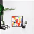 Picture of Vibrant Mosaic IV _GroupedProduct_Square_Canvas_Framed_