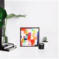 Picture of Vibrant Mosaic IV _GroupedProduct_Square_Canvas_Framed_