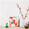 Picture of Vibrant Mosaic IV _GroupedProduct_Square_Canvas_Framed_