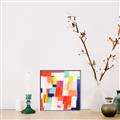 Picture of Vibrant Mosaic IV _GroupedProduct_Square_Canvas_Framed_