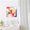 Picture of Vibrant Mosaic IV _GroupedProduct_Square_Canvas_Framed_