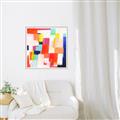 Picture of Vibrant Mosaic IV _GroupedProduct_Square_Canvas_Framed_