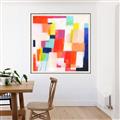 Picture of Vibrant Mosaic IV _GroupedProduct_Square_Canvas_Framed_