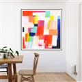 Picture of Vibrant Mosaic IV _GroupedProduct_Square_Canvas_Framed_