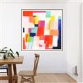 Picture of Vibrant Mosaic IV _GroupedProduct_Square_Canvas_Framed_
