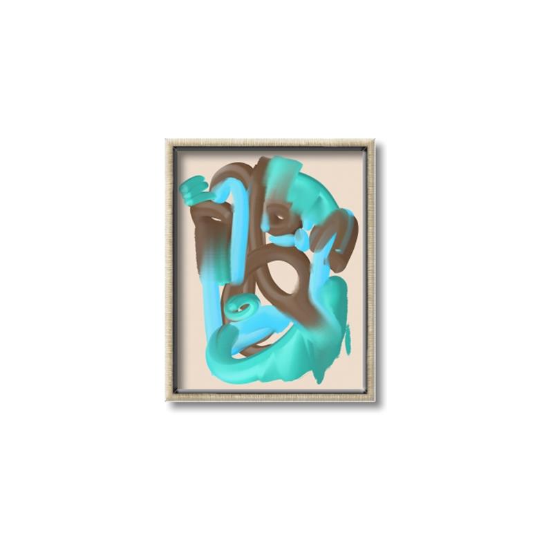 Picture of Colour Cascade II _GroupedProduct_Rectangle_Portrait_Canvas_Framed_