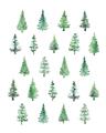 Picture of Christmas Trees _GroupedProduct_Rectangle_Portrait_Unframed_Print_Only_
