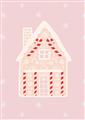 Picture of Pink Gingerbread House _GroupedProduct_Rectangle_Portrait_Unframed_Print_Only_