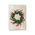 Picture of Holly Wreath _GroupedProduct_Rectangle_Portrait_Canvas_