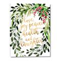 Picture of Holiday Wishes Wreath _GroupedProduct_Rectangle_Portrait_Canvas_