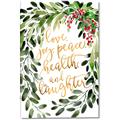 Picture of Holiday Wishes Wreath _GroupedProduct_Rectangle_Portrait_Canvas_
