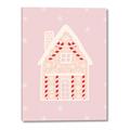 Picture of Pink Gingerbread House _GroupedProduct_Rectangle_Portrait_Canvas_
