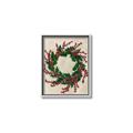 Picture of Holly Wreath _GroupedProduct_Rectangle_Portrait_Canvas_Framed_