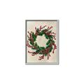 Picture of Holly Wreath _GroupedProduct_Rectangle_Portrait_Canvas_Framed_