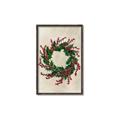 Picture of Holly Wreath _GroupedProduct_Rectangle_Portrait_Canvas_Framed_