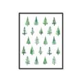 Picture of Christmas Trees _GroupedProduct_Rectangle_Portrait_Canvas_Framed_