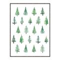 Picture of Christmas Trees _GroupedProduct_Rectangle_Portrait_Canvas_Framed_