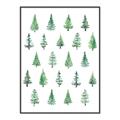 Picture of Christmas Trees _GroupedProduct_Rectangle_Portrait_Canvas_Framed_