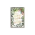 Picture of Holiday Wishes Wreath _GroupedProduct_Rectangle_Portrait_Canvas_Framed_