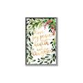 Picture of Holiday Wishes Wreath _GroupedProduct_Rectangle_Portrait_Canvas_Framed_