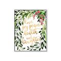 Picture of Holiday Wishes Wreath _GroupedProduct_Rectangle_Portrait_Canvas_Framed_