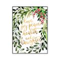 Picture of Holiday Wishes Wreath _GroupedProduct_Rectangle_Portrait_Canvas_Framed_