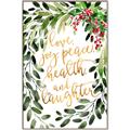 Picture of Holiday Wishes Wreath _GroupedProduct_Rectangle_Portrait_Canvas_Framed_