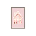 Picture of Pink Gingerbread House _GroupedProduct_Rectangle_Portrait_Canvas_Framed_