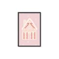 Picture of Pink Gingerbread House _GroupedProduct_Rectangle_Portrait_Canvas_Framed_