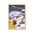 Picture of Christmas in Courchevel, France _GroupedProduct_Rectangle_Portrait_Framed_Matted_