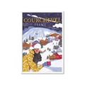 Picture of Christmas in Courchevel, France _GroupedProduct_Rectangle_Portrait_Framed_Matted_