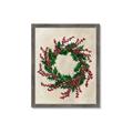 Picture of Holly Wreath _GroupedProduct_Rectangle_Portrait_Framed_Matted_