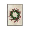 Picture of Holly Wreath _GroupedProduct_Rectangle_Portrait_Framed_Matted_