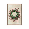Picture of Holly Wreath _GroupedProduct_Rectangle_Portrait_Framed_Matted_