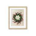 Picture of Holly Wreath _GroupedProduct_Rectangle_Portrait_Framed_Matted_