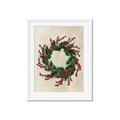 Picture of Holly Wreath _GroupedProduct_Rectangle_Portrait_Framed_Matted_