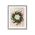 Picture of Holly Wreath _GroupedProduct_Rectangle_Portrait_Framed_Matted_