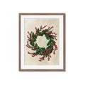 Picture of Holly Wreath _GroupedProduct_Rectangle_Portrait_Framed_Matted_