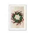 Picture of Holly Wreath _GroupedProduct_Rectangle_Portrait_Framed_Matted_