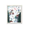 Picture of Winter Ski Resort _GroupedProduct_Rectangle_Portrait_Framed_Matted_